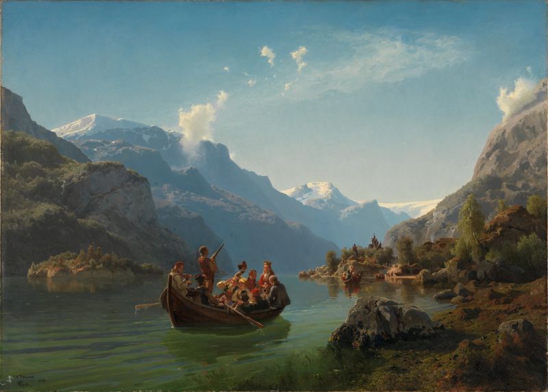 Fil:Brudeferden by Adolph Tidemand and Hans Gude.jpg