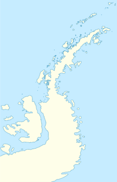 Neko Harbour på kartet over Antarktishalvøya