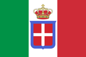 Flag of Italy (1861-1946) crowned.svg