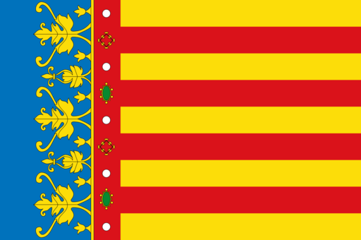Fil:Flag of the Valencian Community (2x3).svg