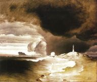 «Fyr på den norske kyst» av Peder Balke 1855