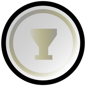 Silver medal with cup.svg