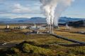 Geotermisk kraftverk i Þingvellir på Island