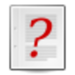 Text document with red question mark.svg