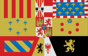 Estandarte real de España, Casa de Borbón (1761-1931).png