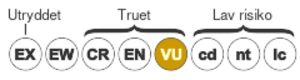 Status iucn2.3 VU-no.svg